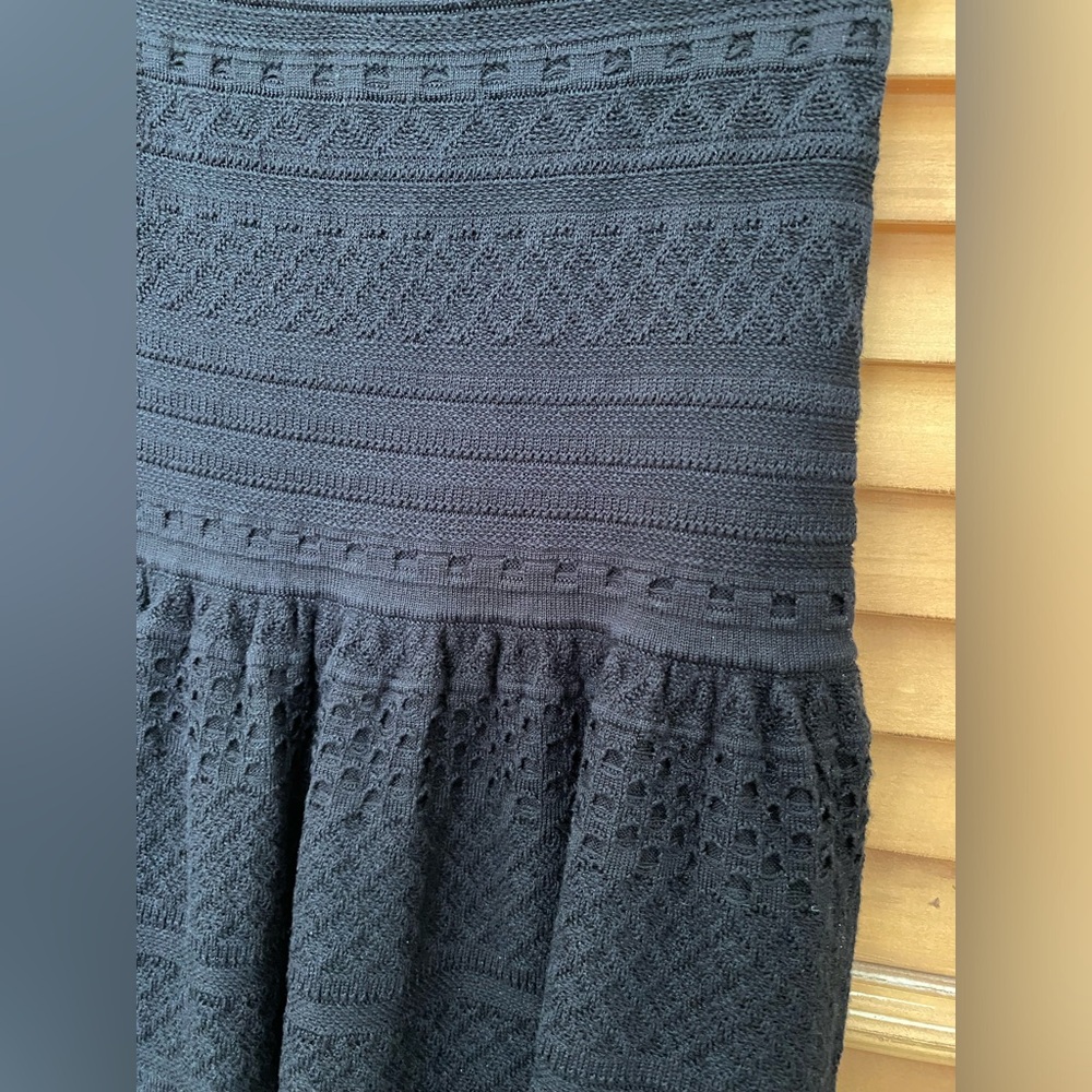 BCBGMaxAzria silk and cotton woven mini skirt 23” waist